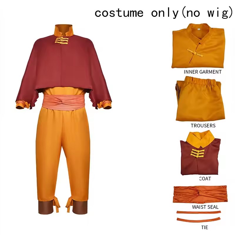 Cosplay Avatar Anime - Fantasia de Cosplay do Aang de