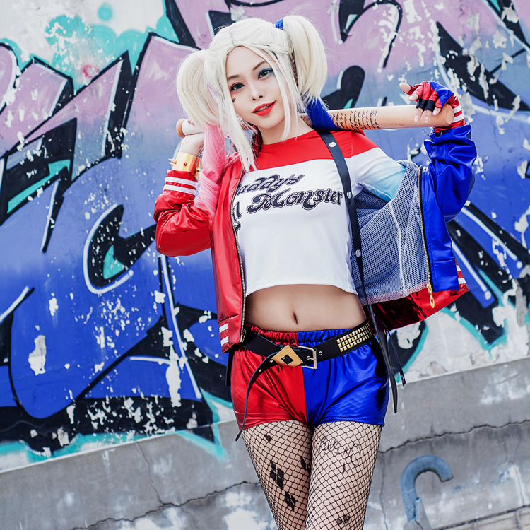 Anime Harley Quinn Cosplay - Fantasia de Cosplay da Harley Quinn