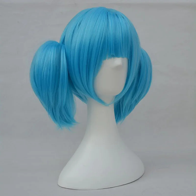Anime Cosplay Blue Hair - Peruca de Cosplay Sally Face 2026