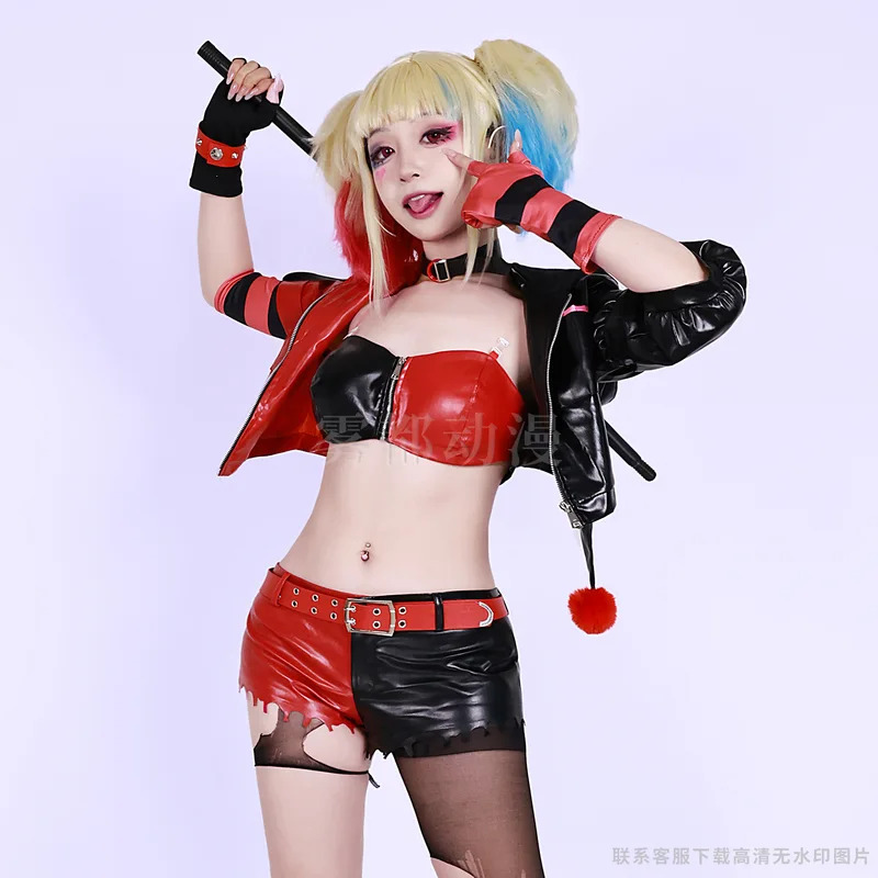 Anime Harley Quinn Cosplay - A menina do palhaço o palhaço