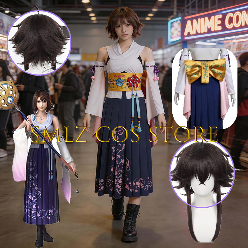 Anime Cosplay Female Characters - Fantasia Cosplay Yuna FF10 X Smlz