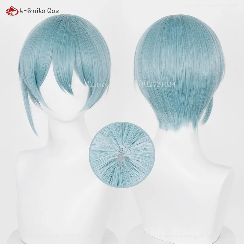 Anime Cosplay Blue Hair - Anime hiori yo cosplay 28cm perucas