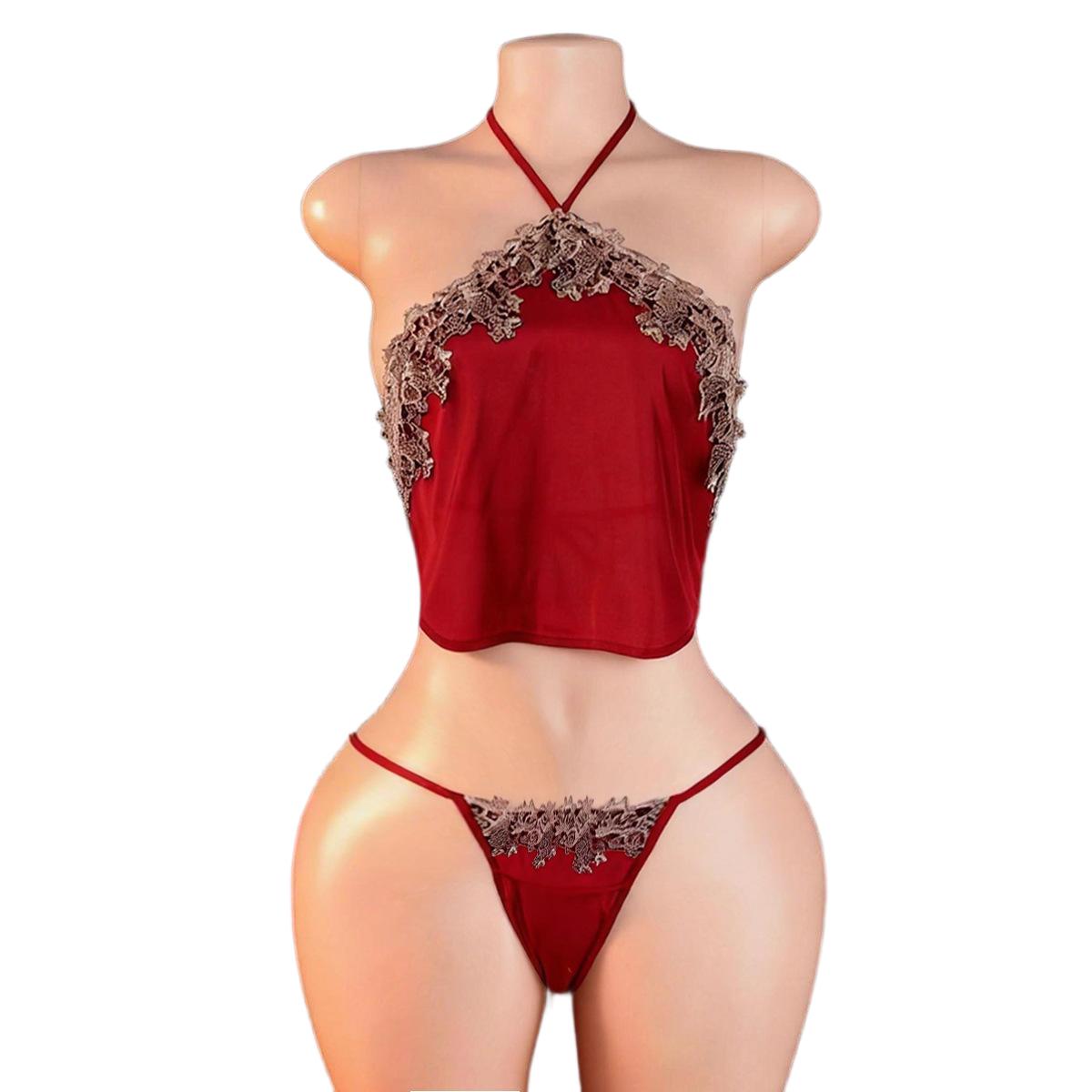 Anime Cosplay Anime - Conjunto de Lingerie Sexy Vermelho Estilo