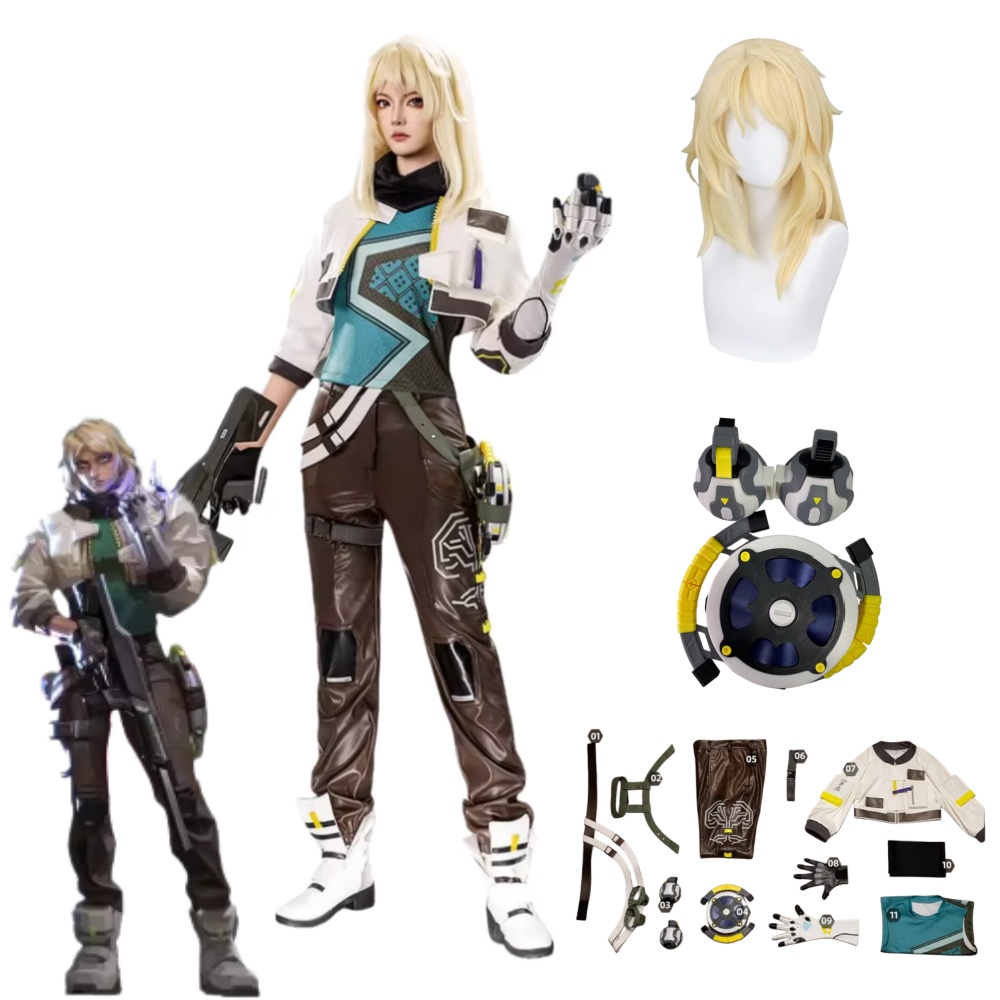 Women Anime Cosplay - Fantasia de Cosplay Deadlock VALORANT, Acessórios