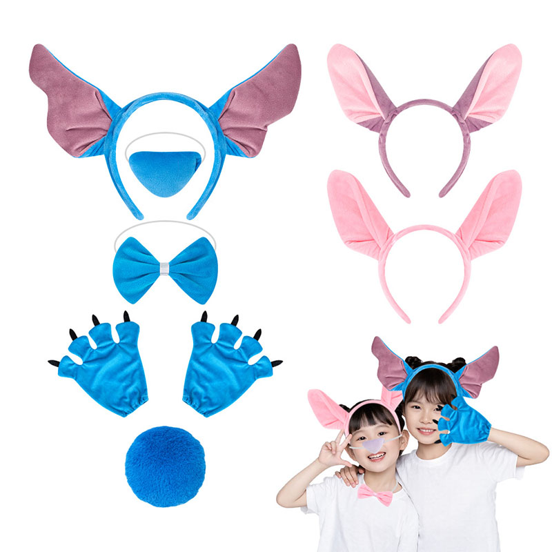 Anime Cosplay Blue Hair - Tiara de Anjo Multifuncional para Crianças: