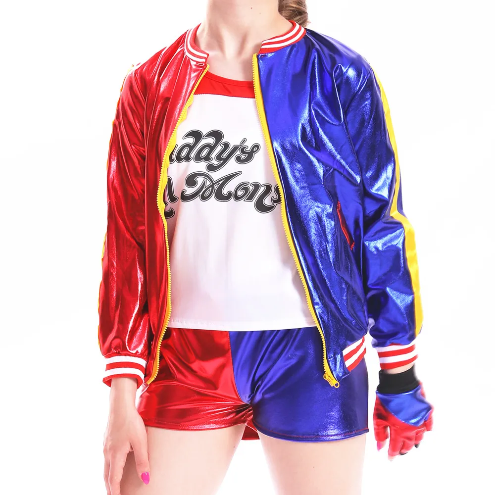 Anime Harley Quinn Cosplay - Harley trajes cosplay suicídio quinzel crianças