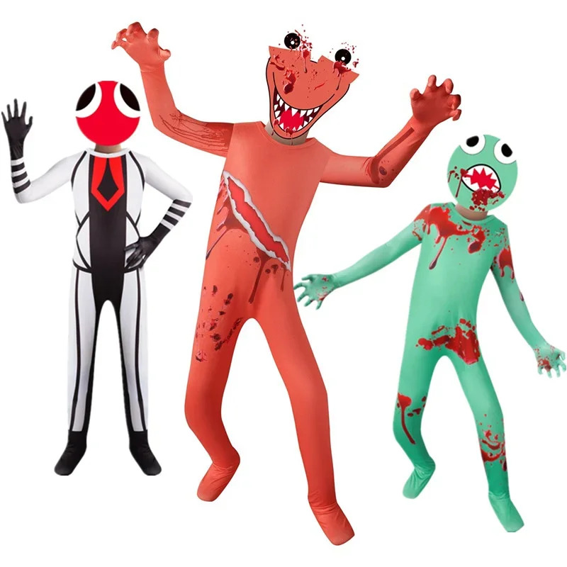 Anime Cosplay Roblox - Crianças trajes de halloween anime arco-íris