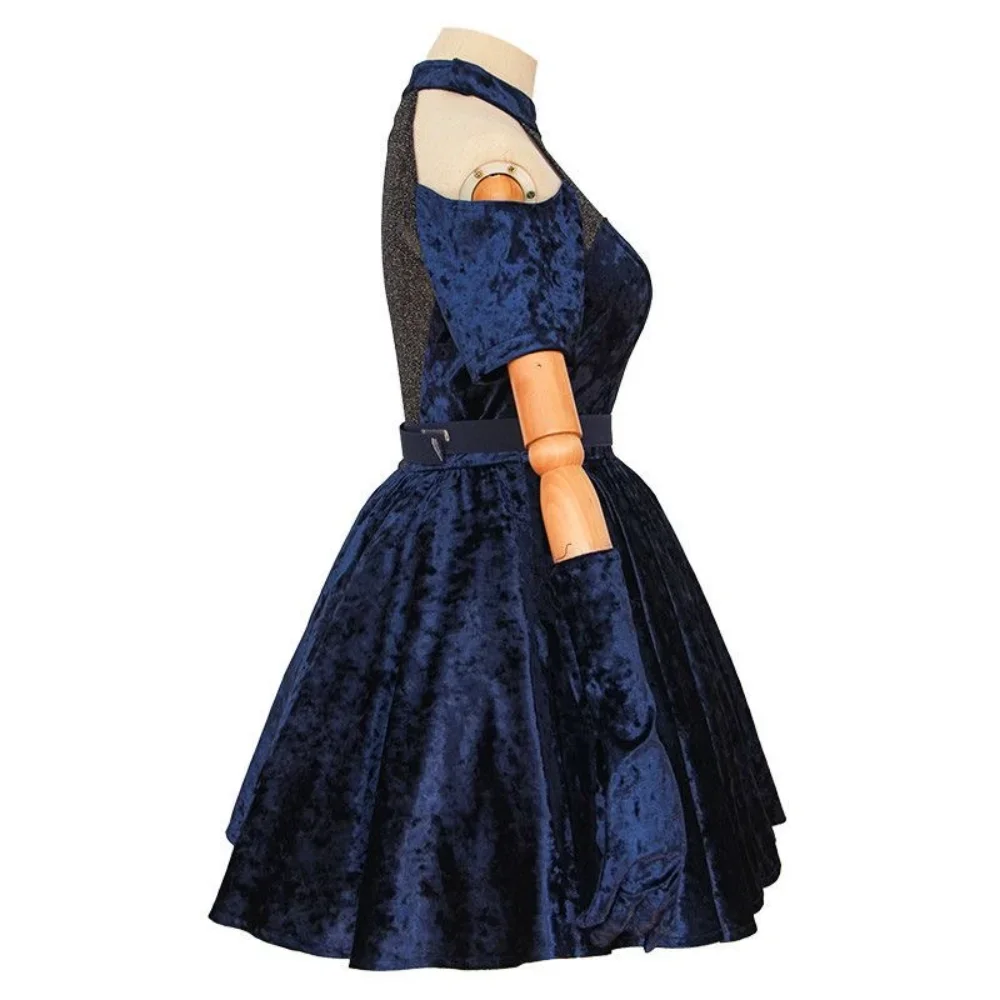 2026 Fantasia de Cosplay Mizi  - Anime Cosplay Blue Hair avaliação e preço