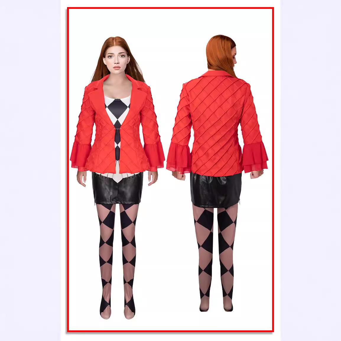 Novo Traje de Cosplay de Anime - Anime Harley Quinn Cosplay avaliação e preço