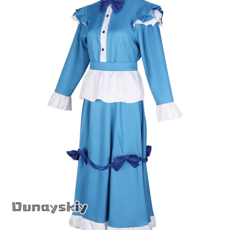 Fantasia de Cosplay do Jogo He - Anime Cosplay Blue Hair avaliação e preço
