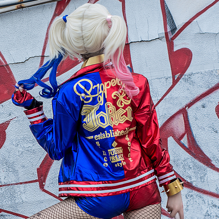 Fantasia de Cosplay da Harley  - Anime Harley Quinn Cosplay avaliação e preço