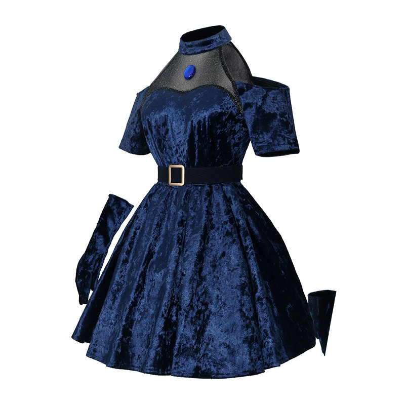 Mizi cosplay anime alienígena  - Anime Cosplay Blue Hair avaliação e preço