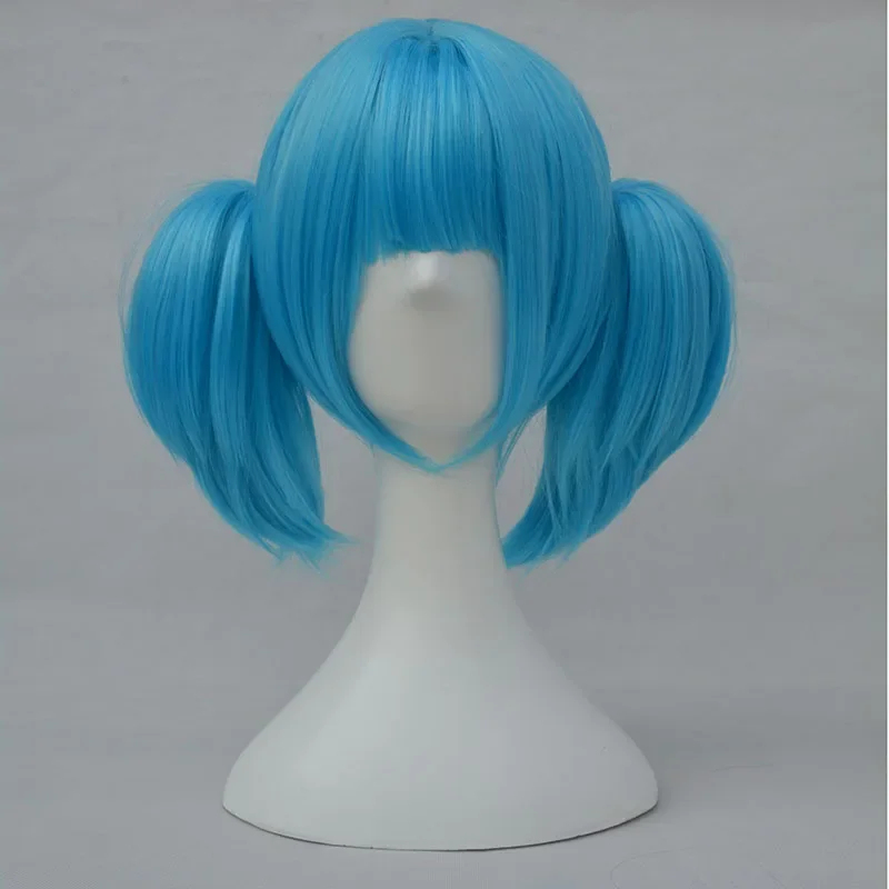 Peruca de Cosplay Sally Face 2 - Anime Cosplay Blue Hair avaliação e preço
