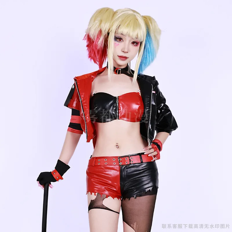 A menina do palhaço o palhaço  - Anime Harley Quinn Cosplay avaliação e preço