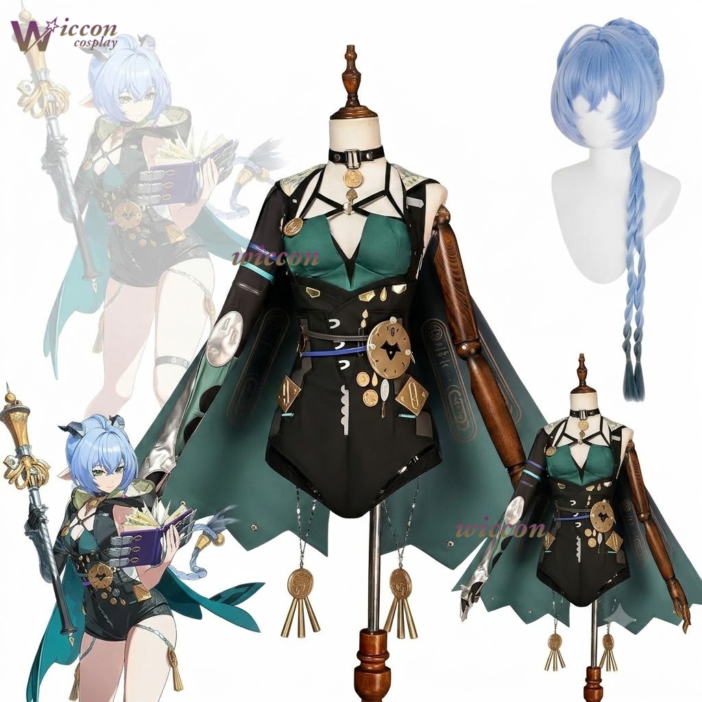 Zenless Zone Zero Lucia Elowen - Anime Cosplay Blue Hair avaliação e preço