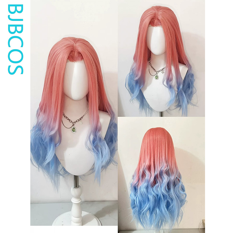 Peruca Estilizada ‌ Peruca Cos - Anime Cosplay Blue Hair avaliação e preço