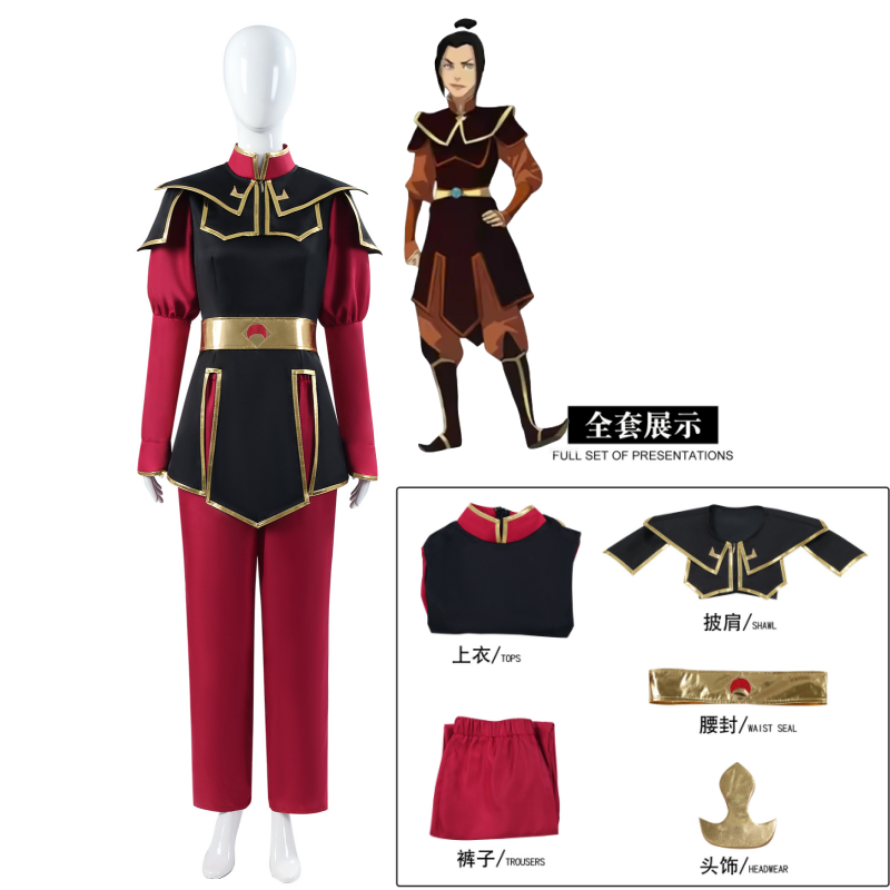 Fantasia de Cosplay Azula, Tra - Cosplay Avatar Anime avaliação e preço