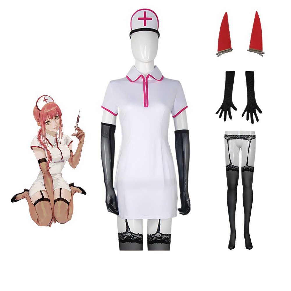 Fantasia de homem motosserra,  - Anime Cosplay Makima avaliação e preço