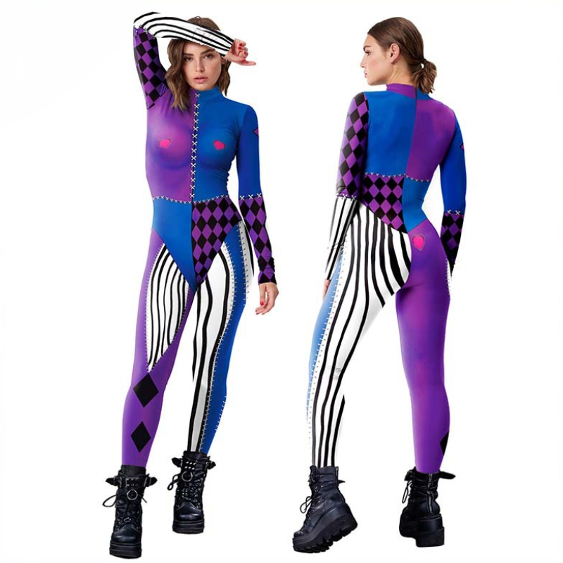 Fantasia de Cosplay Anime Harl - Anime Harley Quinn Cosplay avaliação e preço