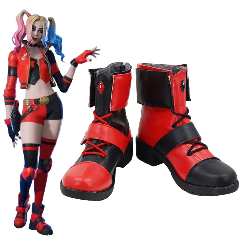 Fantasia de Halloween Harley Q - Anime Harley Quinn Cosplay avaliação e preço