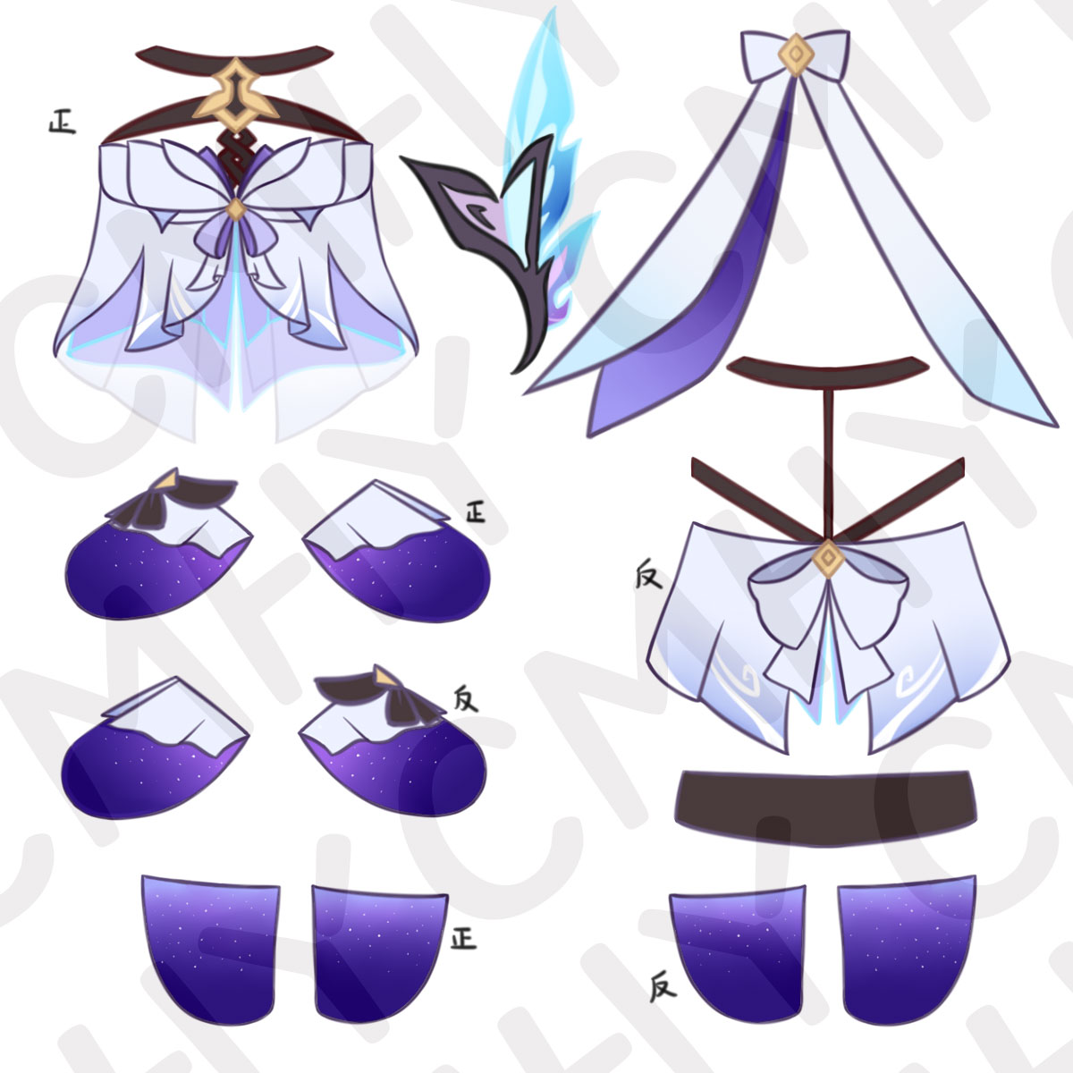Jogo genshin impacto skirk gat - Women Anime Cosplay avaliação e preço