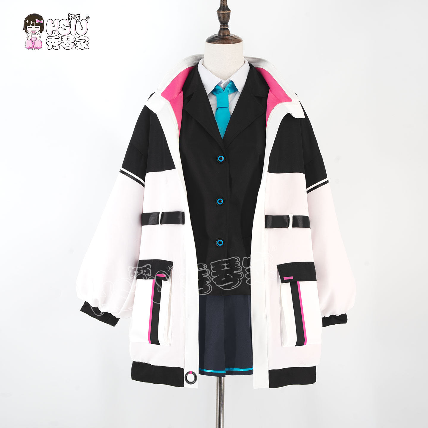 Peruca de Cosplay Kei Blue Arc - Anime Cosplay Blue Hair avaliação e preço