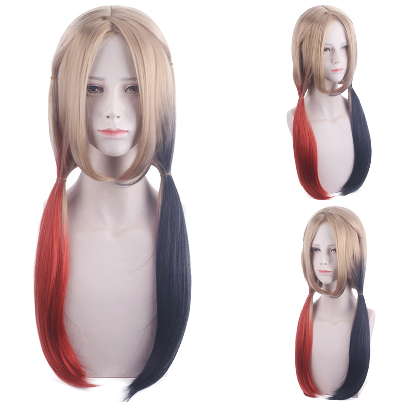 Peruca feminina para cosplay Q - Anime Harley Quinn Cosplay avaliação e preço