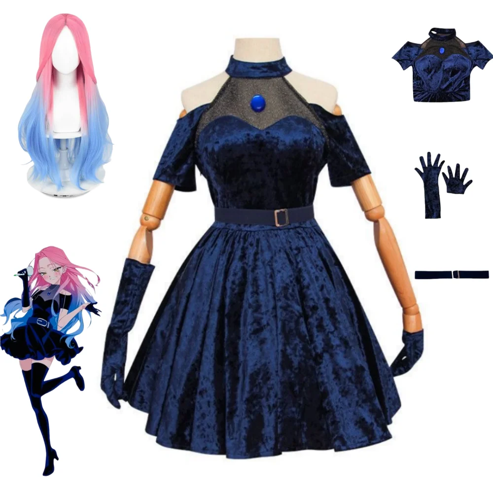Fantasia de Cosplay de Anime A - Anime Cosplay Blue Hair avaliação e preço