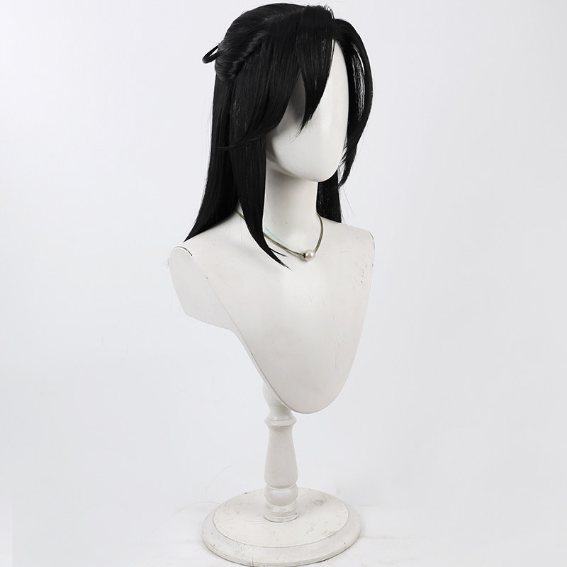Peruca de Cosplay Sasanuki Tou - Cosplay Anime Black Hair avaliação e preço