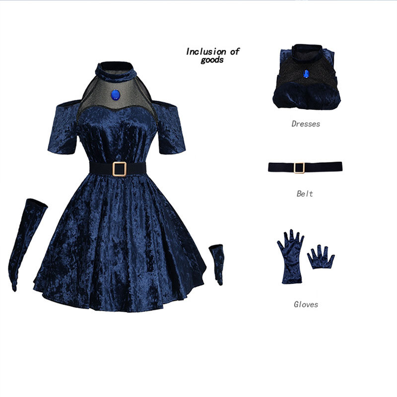 Fantasia de Cosplay de Alieníg - Anime Cosplay Blue Hair avaliação e preço