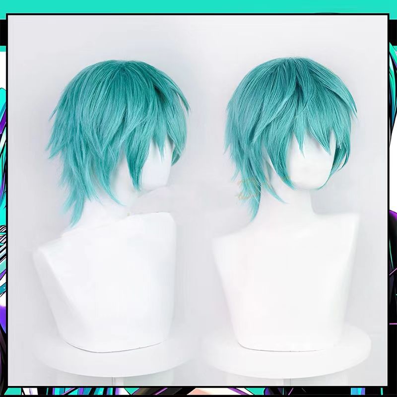Peruca de Cosplay Mikuo Anime  - Anime Cosplay Blue Hair avaliação e preço