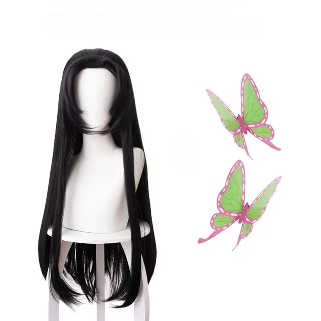 Anime kochou kanae peruca kime - Cosplay Anime Black Hair avaliação e preço