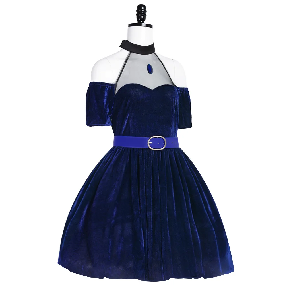 Fantasia de Cosplay Anime Alie - Anime Cosplay Blue Hair avaliação e preço