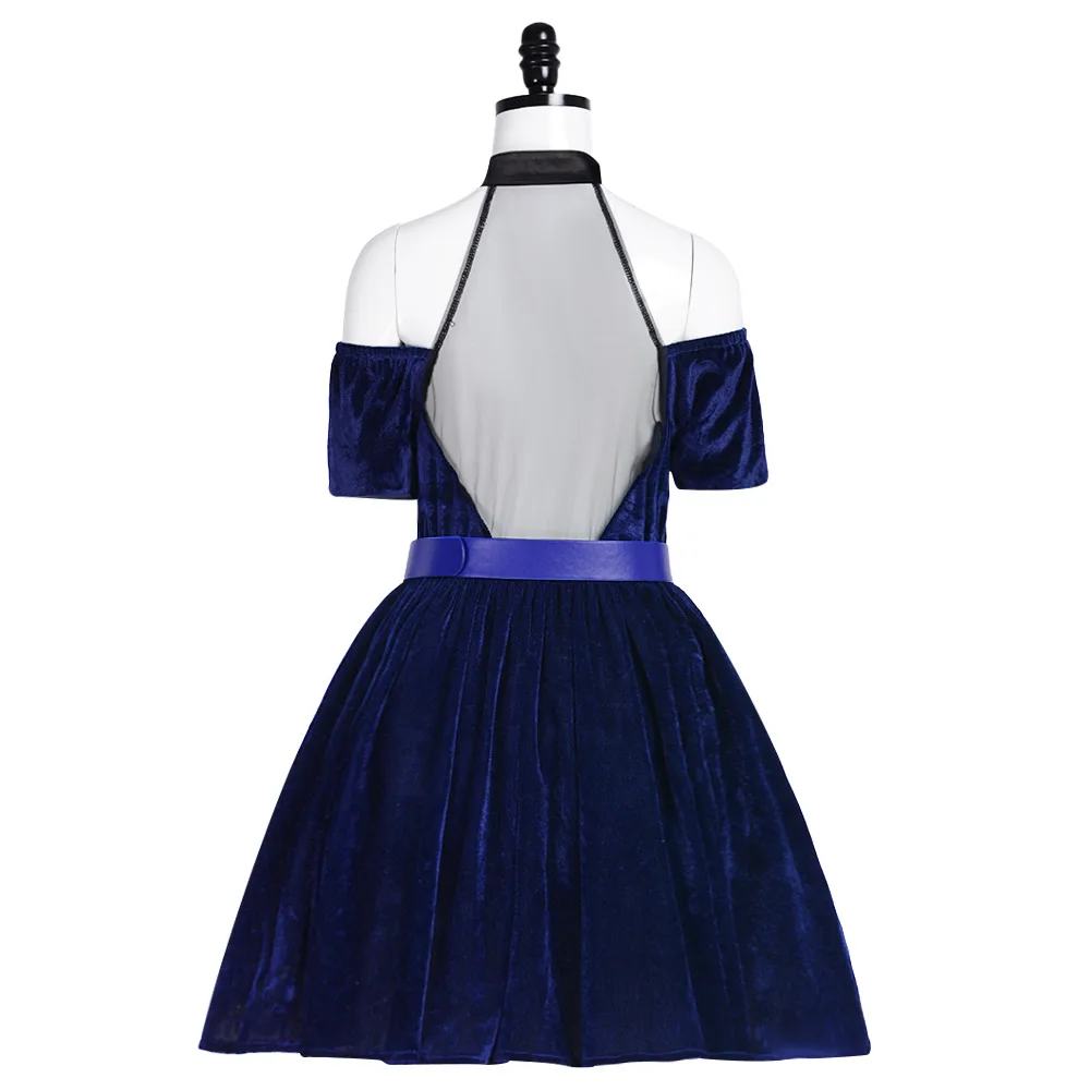 Fantasia de Cosplay Anime Alie - Anime Cosplay Blue Hair avaliação e preço