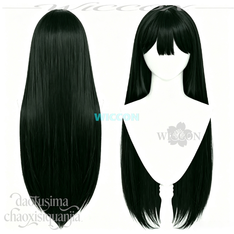 Perucas de Cabelo Sintético Li - Cosplay Anime Black Hair avaliação e preço